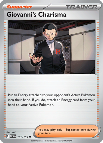 Giovanni's Charisma (161/165) [Scarlet & Violet: 151]