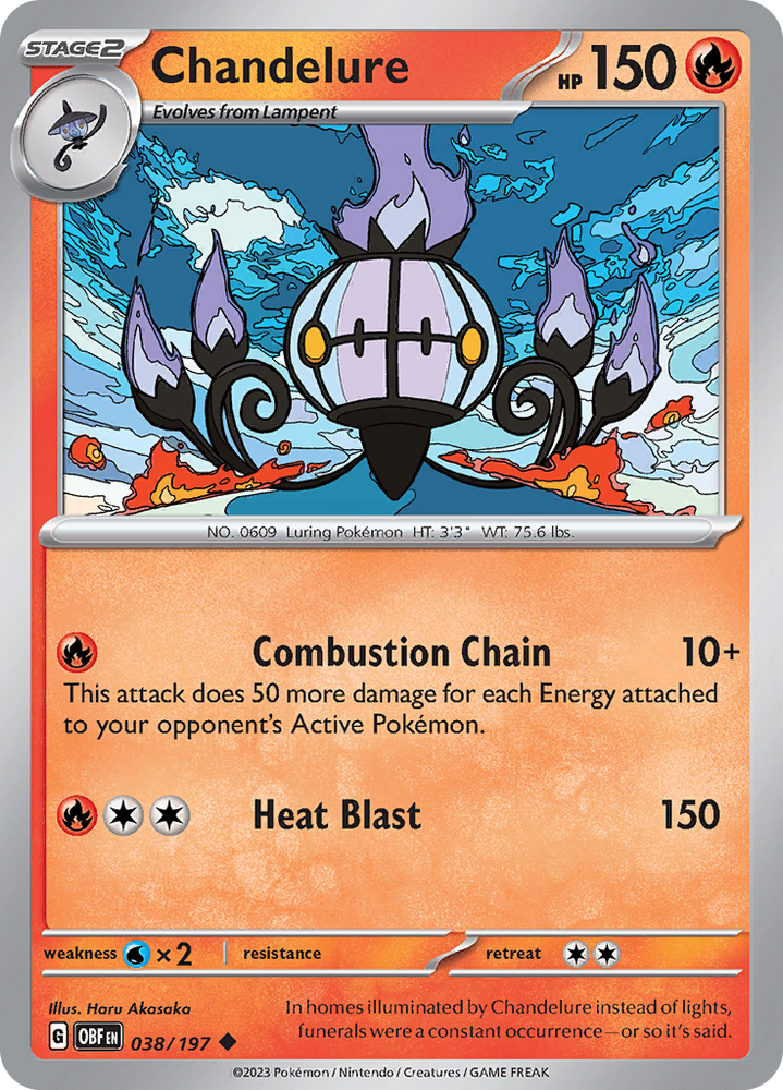 Chandelure (038/197) [Scarlet & Violet: Obsidian Flames]