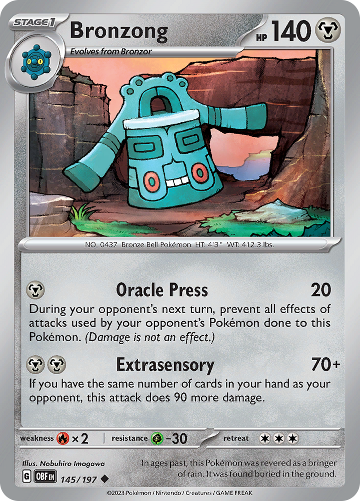 Bronzong (145/197) [Scarlet & Violet: Obsidian Flames]